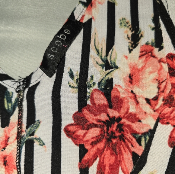 Scobe Jumpsuit Split Leg Floral L - Picture 5 of 8